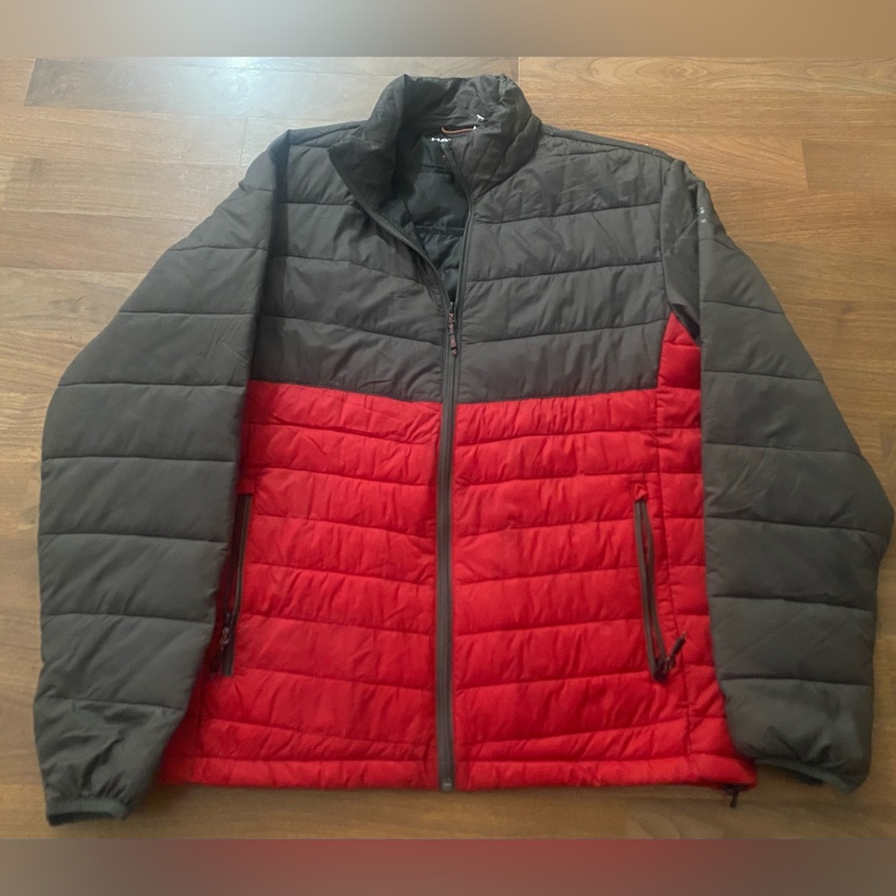 Hawke & Co Men Size M Red/Black Puffer Jacket Outdoor Everyday
